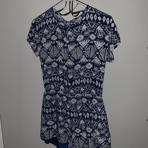Small patterned romper.